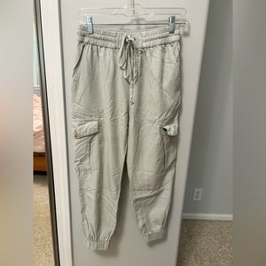 Light Blue Cargo Joggers